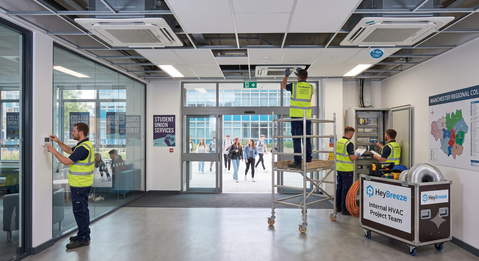 Air Conditioning & Ventilation Solutions for UK Colleges & 6th forms